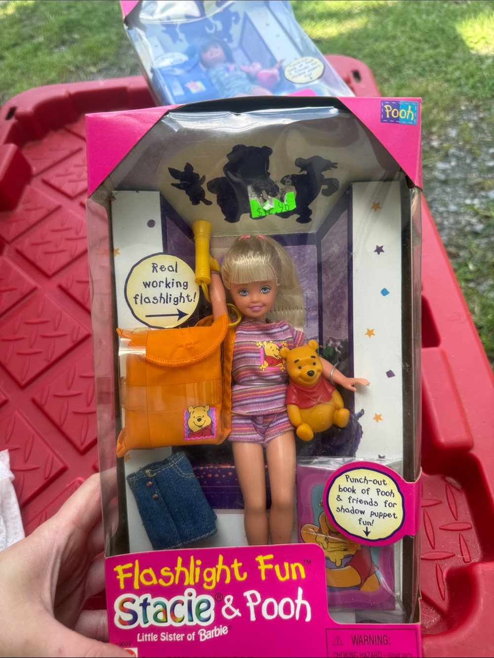 Barbie Stacie &pooh Flashlight Fun Doll - Pink Outfit with Orange Accessories